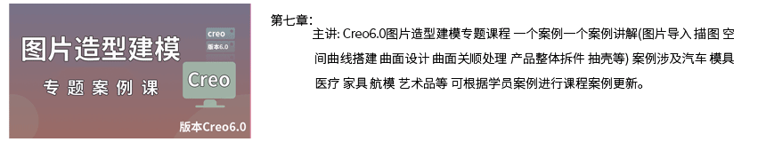 Creo图片造型建模视频教程